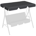 thumbnail image 1 of Outsunny Swing Canopy Replacement for 2/3 Seater Outdoor Swing, Black, 1 of 10