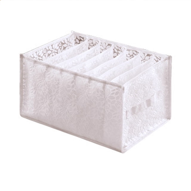 Organisateur de Vêtements pour Garde-Robe, Organisateur de Vêtements pour Garde-Robe, Organisateur de Vêtements à Compartiments avec Support, Organisateur de Tiroir à Lessive Pliable et Lavable avec Poignée, Organisateurs de Tiroir pour Vêtements