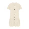 thumbnail image 4 of Robe d'Été pour Femmes 2024 Mode Grande Taille Vacances Couleur Unie Manches Courtes Fête Plage Robe 50 % de Réduction!, 4 of 8