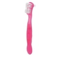 thumbnail image 4 of Denture Toothbrush, Safe Soft Hair Ergonomic Portable Professional False Teeth Brush  For Elderly For Home Travel Pink, 4 of 8