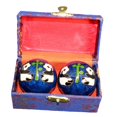 thumbnail image 4 of 2 Pieces Massage Balls with Storage Box Relieve Stiffness Gift Baoding Balls for Panda Blue, 4 of 9