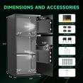thumbnail image 3 of Opentiny 6.5 Cuft Large Digital Lock Home Safe Fireproof Waterproof, Anti-Theft Money Safe Box with Deposit Slot & Dual Alarm System, Backlit Keypad Security Document Safe for Home Business Office, 3 of 7