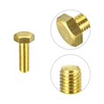 thumbnail image 4 of Unique Bargains Brass Hex Bolts, M8x25mm 3 Pack Fully Thread Grade 4.8 Machine Screws, 4 of 4