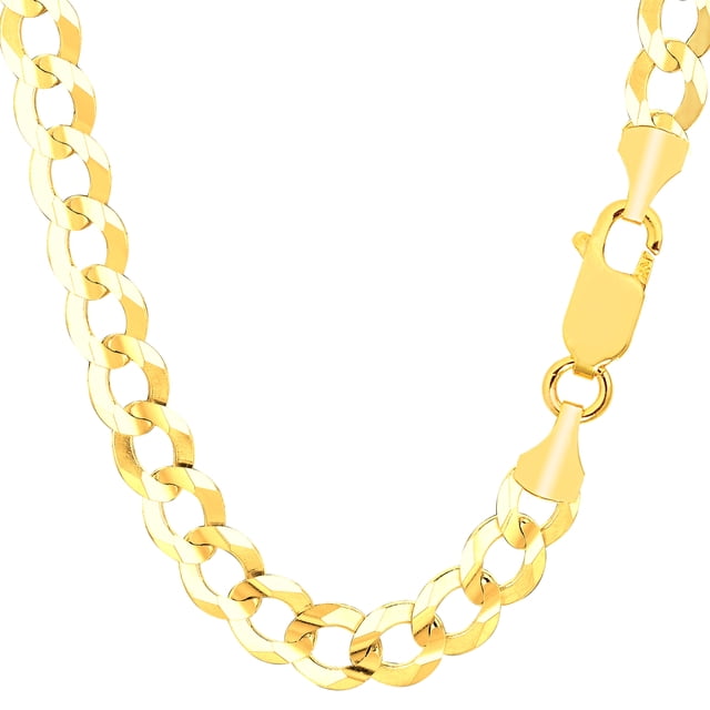 Collier Chaîne Gourmette Confort en Or Jaune 10k, 8,2 mm, 24 Pouces