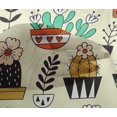 thumbnail image 5 of oneOone Cotton Poplin Fabric Leaves & Floral Block Decor Fabric Printed BTY 42 Inch Wide, 5 of 5