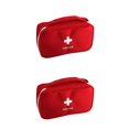 thumbnail image 2 of tamizeot Sac de Rangement d'Urgence Randonnée Pilules Organisateur de Cotons-Tiges Étui de Transport Rouge 2Ensemble, 2 of 6