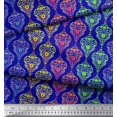 thumbnail image 2 of Soimoi Poly Georgette Fabric Floral & Damask Ethnic Decor Fabric Printed Yard 52 Inch Wide, 2 of 3