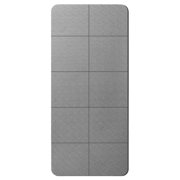 Decodeary Portable Mat Stretching Foldable Fitness Mat Travel Yoga Thick Mat Soft Back Good Nap Mat Fitness Exercise Men and grey