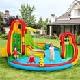 thumbnail image 1 of Gymax Kids Gift Inflatable Water Slide Park Bounce House w/480W Blower, 1 of 8