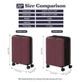thumbnail image 2 of Halicool Carry-On Luggage - 20-Inch Lightweight Hardside Suitcase with 360° Spinner Wheels, Expandable Rolling Suit Case with TSA Lock, 20 Inch Red, 2 of 8