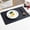 Black-As shows, variant on Faux Leather Placemats, Round Table Mats for Kitchen & Dining, Non-Slip Insulated Heat Resistant Design, Yellow/Green/Blue/Black/Brown/Pink, Durable Dining Decor for Home & Kitchen