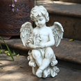 thumbnail image 3 of jifeng angel yard Statue Figurines Memorial Gift Waterproof for Park Home Patio Desktop Angel Hugs Rabbit, 3 of 9