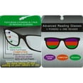 thumbnail image 2 of SA106 Lunettes de Lecture Progressives Rétro à Monture Corne Multi 3 Foyers Noires 1,5, 2 of 4