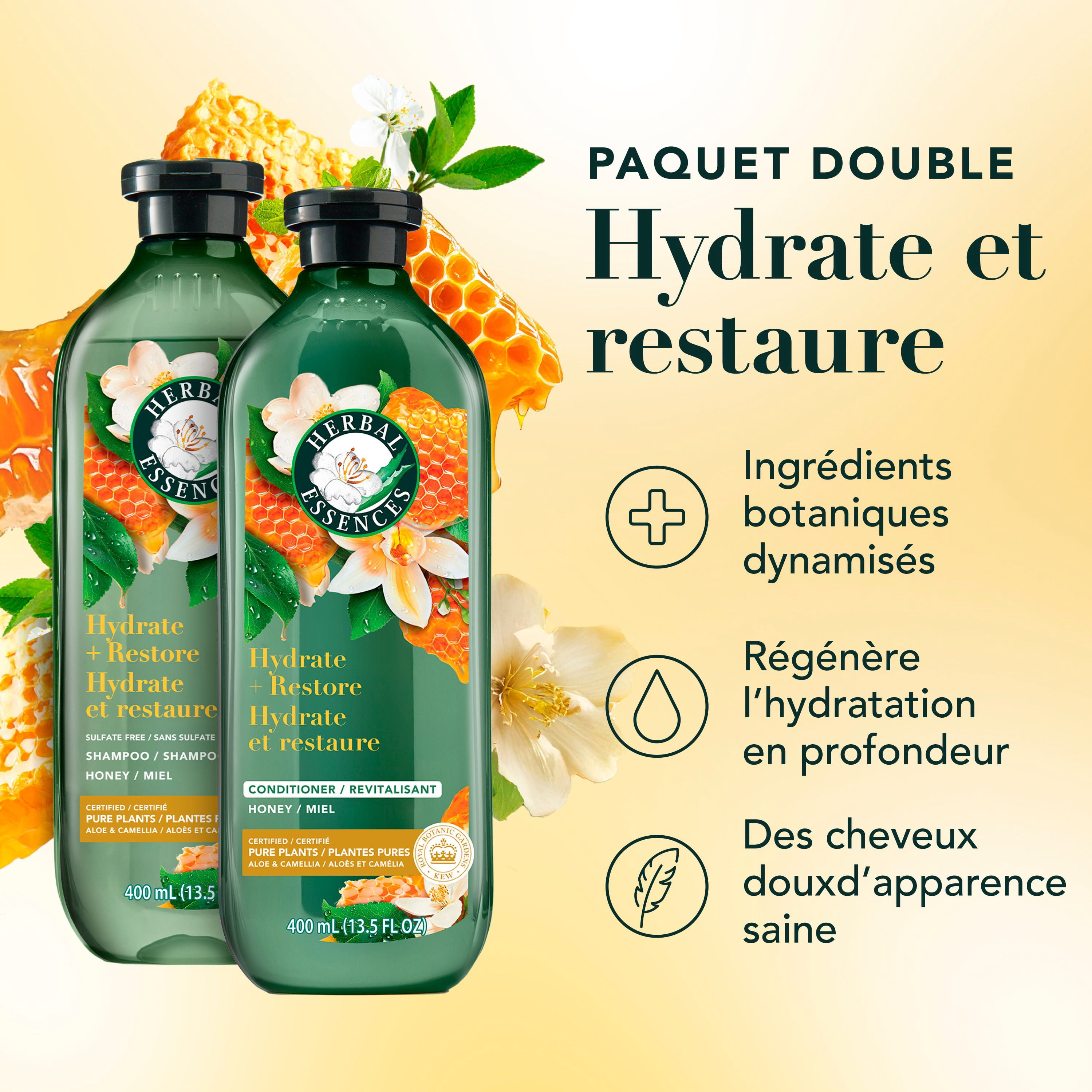 HERBAL ESSENCES SULFATE FREE HONEY SHAMPOO/CONDITIONER DUAL