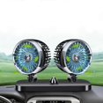 thumbnail image 2 of Portable Electric Car Fan 12V/24V Auto Cooling Air Circulator with Rubber Pad, 2 of 5