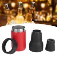 thumbnail image 4 of Beer Bottle Insulators, Beer Cooler Stainless Steel Vacuum Double Insulation  For 17oz Flask Red, 4 of 8