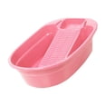 thumbnail image 3 of jifeng Hand Wash Basin Laundry Wash Tub with Washboard Non Slip Washing Clothes Laundry pink, 3 of 9