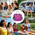thumbnail image 3 of Sac à Lunch Isolé à Motif de Bonbons et Desserts – Fourre-Tout Réfrigérant Étanche avec Sangle Ajustable et Doubles Compartiments, Excellent Cadeau pour les Amateurs de Sucreries, 3 of 6