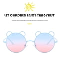thumbnail image 4 of tredstone Lunettes de Soleil pour Enfants Adorables Coussinet Nasal Doux Lavables Réutilisables Portatives Lunettes de Vue Extérieur Voyage Camping Plage Lunettes Rose, 4 of 7
