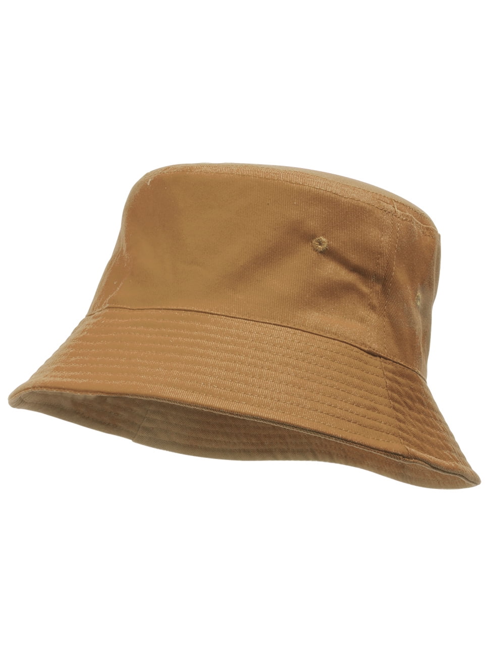 TopHeadwear Blank Cotton Bucket Hat - Khaki - Large/X-Large