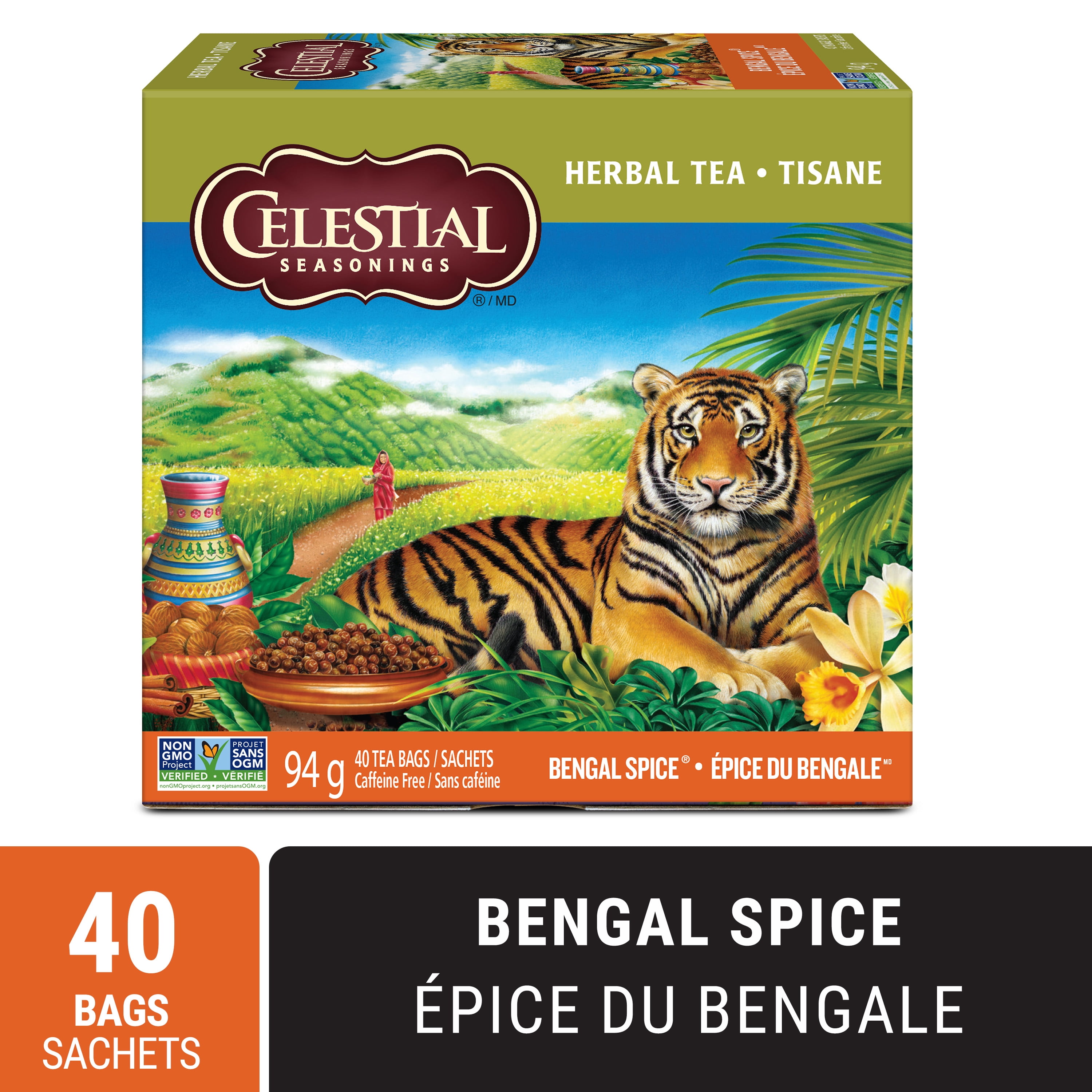Celestial Seasonings Bengal Spice Herbal Tea, Caffeine Free