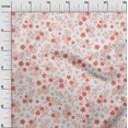 thumbnail image 3 of oneOone Polyester Spandex Dark Peach Fabric Asian Floral Fabric For Sewing Printed Craft Fabric By The Yard 56 Inch Wide, 3 of 4