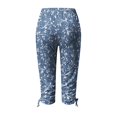 thumbnail image 1 of Womens Relaxed Fit Cargo Pants by Generic XL Solid Black Casual Capris, Drawstring, Cropped, Lightweight, 1 Count, 1 of 4