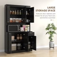 thumbnail image 4 of HOMCOM Armoire de Rangement pour Garde-Manger de Cuisine avec Tablette Réglable et Tiroir, 4 of 10