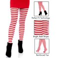 thumbnail image 5 of Collants Rayés Blancs / Rouges Grande Taille, 5 of 5