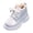 White, variant on Girls Boots,Mesh Lace Shoes Fashion Breathable Lightweight Boots Non-Slip Sole Casual Athletic Sneakers Comfortable Wear Footwear,Toddler Boots,Pink,12 Years