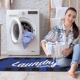 thumbnail image 2 of Tapis damier classique à sous-couche en caoutchouc de la collection Laundry, 2 of 9