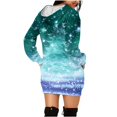 thumbnail image 4 of Jsaierl Chandail à Capuchon de Noël pour Femmes, Drôle, Flocon de Neige Scintillant, Robe Chandail à Manches Longues, Tenue Mignonne de Noël pour Femmes 2024, 4 of 6