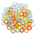 thumbnail image 2 of jifeng 100pcs Plastic DIY Crochet Circle Hook Tool for Handbag Car Seat 1.2cm, 2 of 7