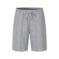 thumbnail image 1 of hotojiny Golf Shorts Men Solid Color Straight Leg Drawstring Beach Clothes Casual Elastic Waist Texture Shorts with Pockets, 1 of 3