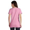 thumbnail image 3 of Inkmeso Basic V-neck Jersey T-shirt Short Sleeve Long Length Tee Workout Top For Womens, 3 of 8