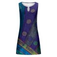 thumbnail image 4 of Mefallenssiah Women'S Round Neck Sleeveless Printed Dress, 4 of 4