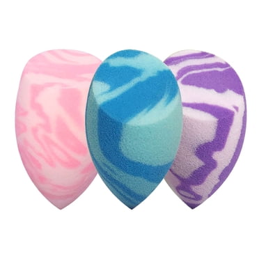 3 Pcs Houppette Libre, Houppette Douce pour le Visage Outil de Beauté Maquillage Éponge pour Fond de Teint, Cache-Cernes