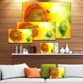 thumbnail image 3 of Sunflower Blooming on Field - Large Animal Canvas Art Print, 3 of 4