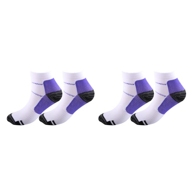 maskred 2piece Greater Flexibility Compression Socks For Sports Comfortable To Wear Ankles Socks purple L/XL 2Set