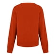 thumbnail image 5 of BLVB Chandails Chauds pour Femmes Col en V Classique Doux Chandail Confortable Ample Décontracté Manches Longues Automne Hiver, 5 of 5