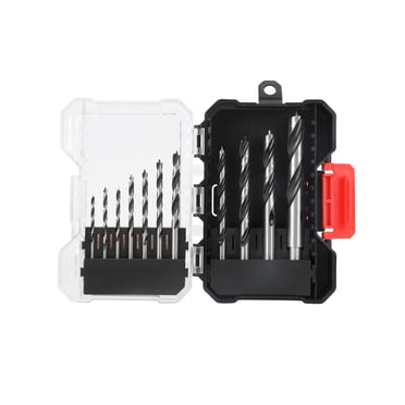 Jeu de forets Brad Point 12 Hyper robuste, couvercle transparent