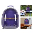 thumbnail image 3 of kurtrusly Bird Carrier Cage Shoulder Bag Pet Parrot Travel Clear Backpack Purple, 3 of 7