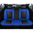 thumbnail image 4 of Maidao Car Seat Covers Full Set for Jeep for Commander 2005-2010 5 Seats Compatible Airbag Waterproof Premium Leather Front and Back Seat Protectors with Pillows with Pillows Blue, 4 of 7