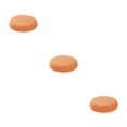 thumbnail image 1 of maskred Housses de Coussin Rondes pour Tabouret Confortable Polyester Imperméabilisation Douce orange 3Set, 1 of 6