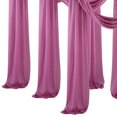 thumbnail image 2 of LCXmlly Roasting Pan Wedding Arch Drape Fabric Long 3 Panels Wide Sheer Wrinkle Free Soft Party Backdrop Drapery, 2 of 6