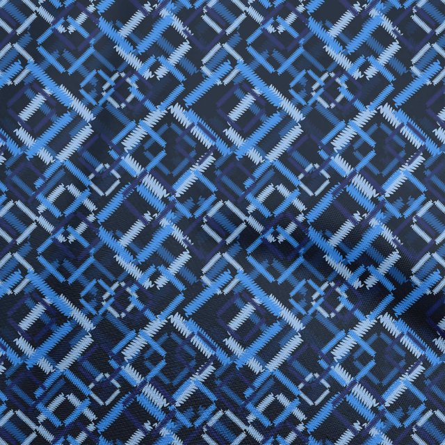 oneOone Cotton Flex Blue Fabric Abstract Sewing Craft Projects Fabric Prints By Yard 40 Inch Wide