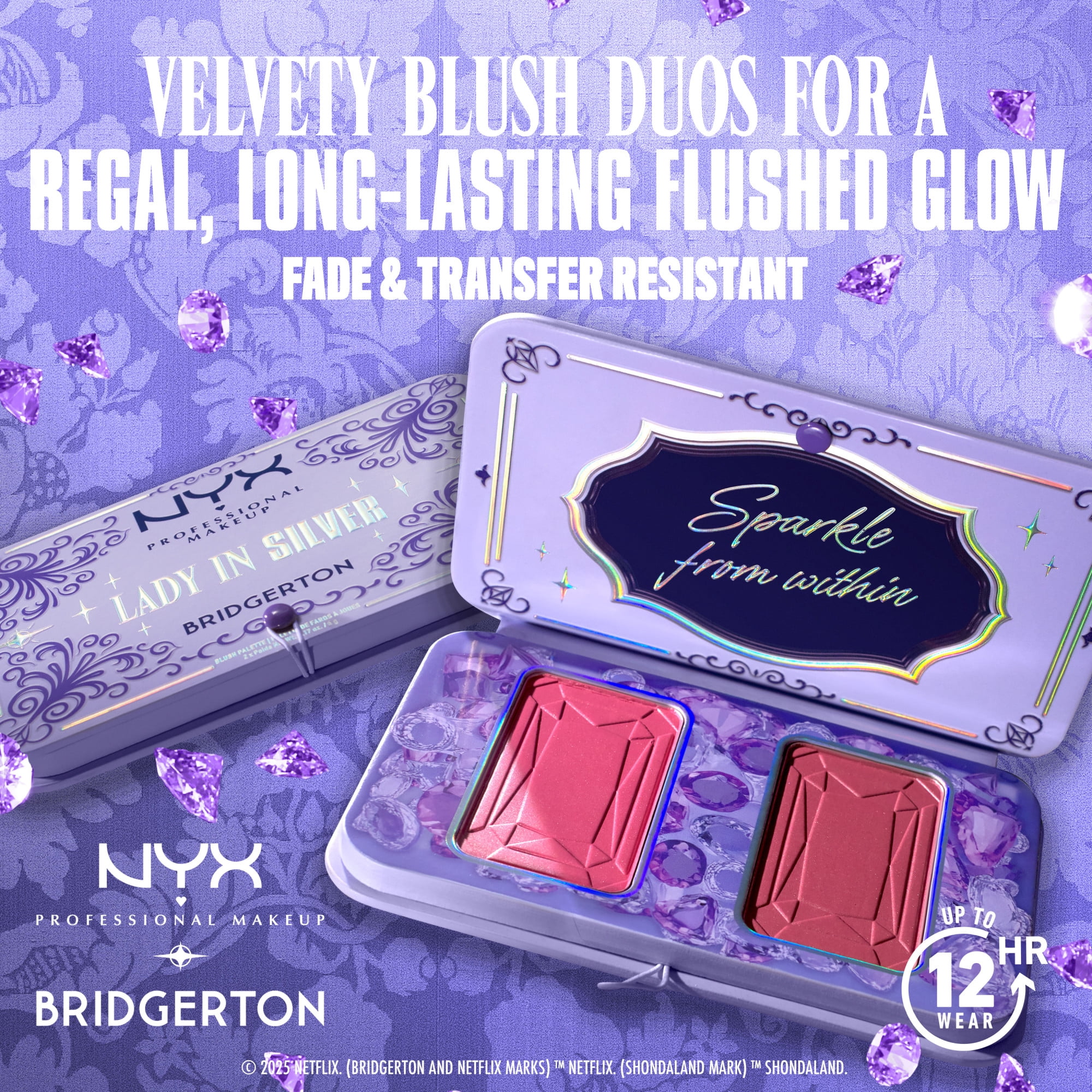 NYX Professional Makeup Palettes de fards à joues royal Bridgerton