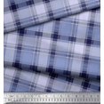 thumbnail image 2 of Soimoi Rayon Fabric Gingham Check Print Fabric by The Yard 56 Inch Wide, 2 of 5