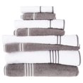 thumbnail image 1 of Bedford Home Rio 8 Piece Cotton Towel Set - White & Silver, 1 of 7