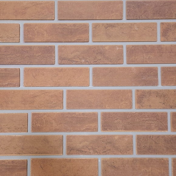 Glue-up 3D Faux Brick Wall Panels - the Ultimate Solution for Achieving Desired Brick Aesthetic Effortlessly, Pack of 4.